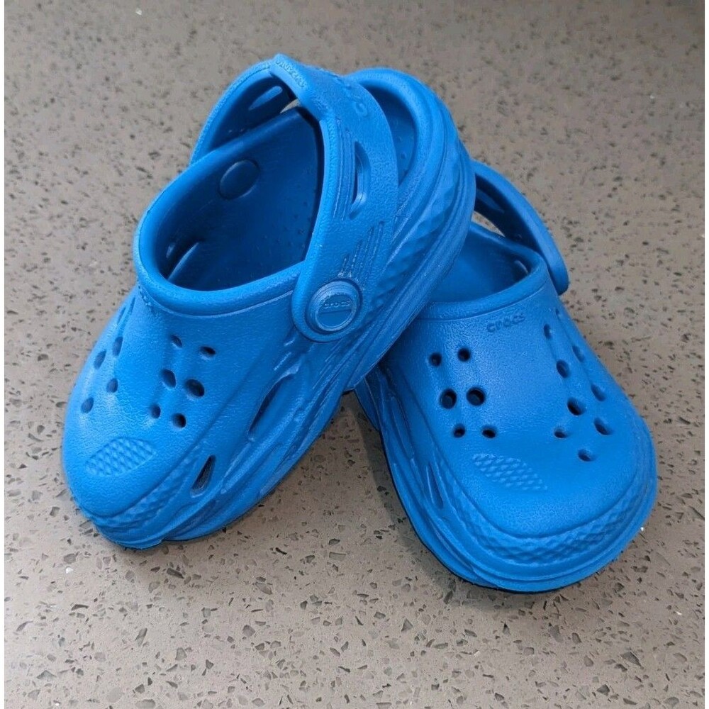 Crocs Off Grid Cobalt Blue C5 Kids Sport Clog Lightweight